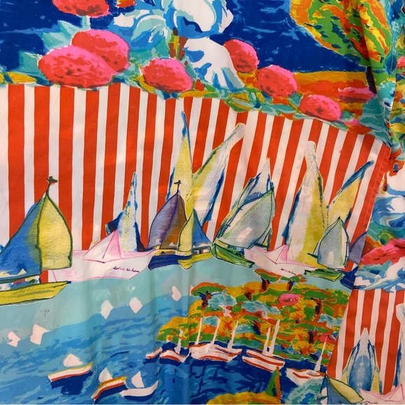 ANTICA SARTORIA by Giacomo Cinque OS Beaded Maxi sailboat Beach CoverUp Kaftan - Picture 3 of 9